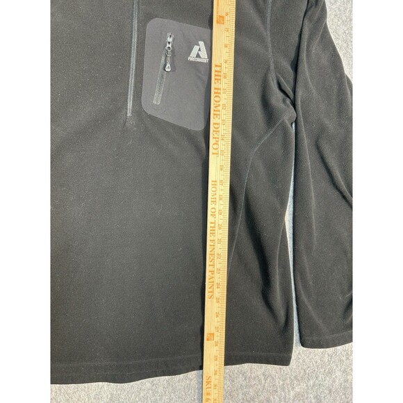 Eddie Bauer First Ascent Fleece Shirt Men's XLT Black Pullover 1/2 Zip Outdoor - Picture 9 of 12